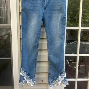 Onado Crop Jeans, Onado Label Size L/40, Actual Size Fits M (4/6)